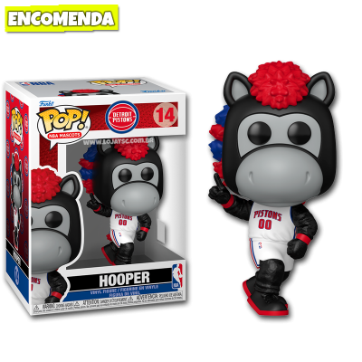 PRÉ-VENDA: Funko Pop! NBA Mascots Detroit Pistons - Hooper 14