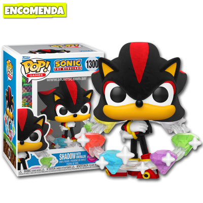 Funko Pop! Sonic the Hedgehog - Shadow with Emeralds 1300 Flocked