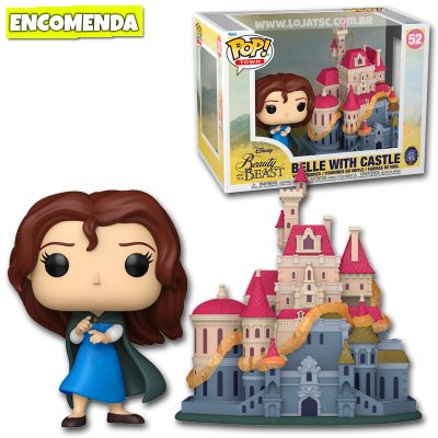 PRÉ-VENDA: Funko Pop! Town Beauty and the Beast A Bela e a Fera - Belle with Castle 52