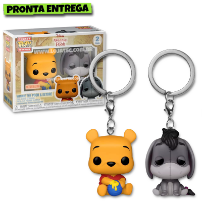 Funko Pop! Chaveiro Winnie The Pooh - Winnie the Pooh & Eeyore 2-Pack