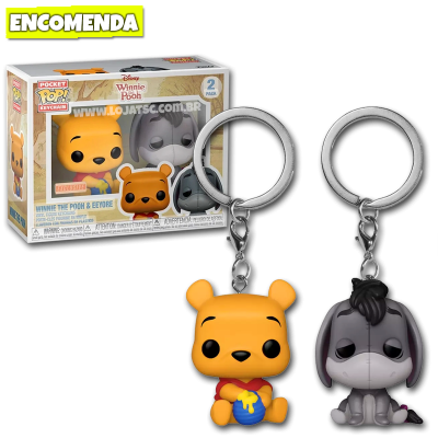 Funko Pop! Chaveiro Winnie The Pooh - Winnie the Pooh & Eeyore 2-Pack