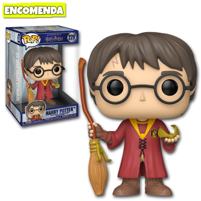 PRÉ-VENDA: Funko Pop! Jumbo Harry Potter - Harry Potter with Nimbus 2000 220